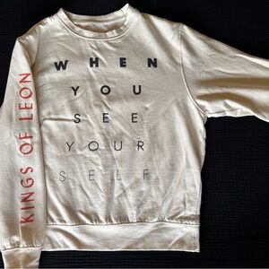 Kings of Leon Cream Crewneck Sweatshirt Unisex